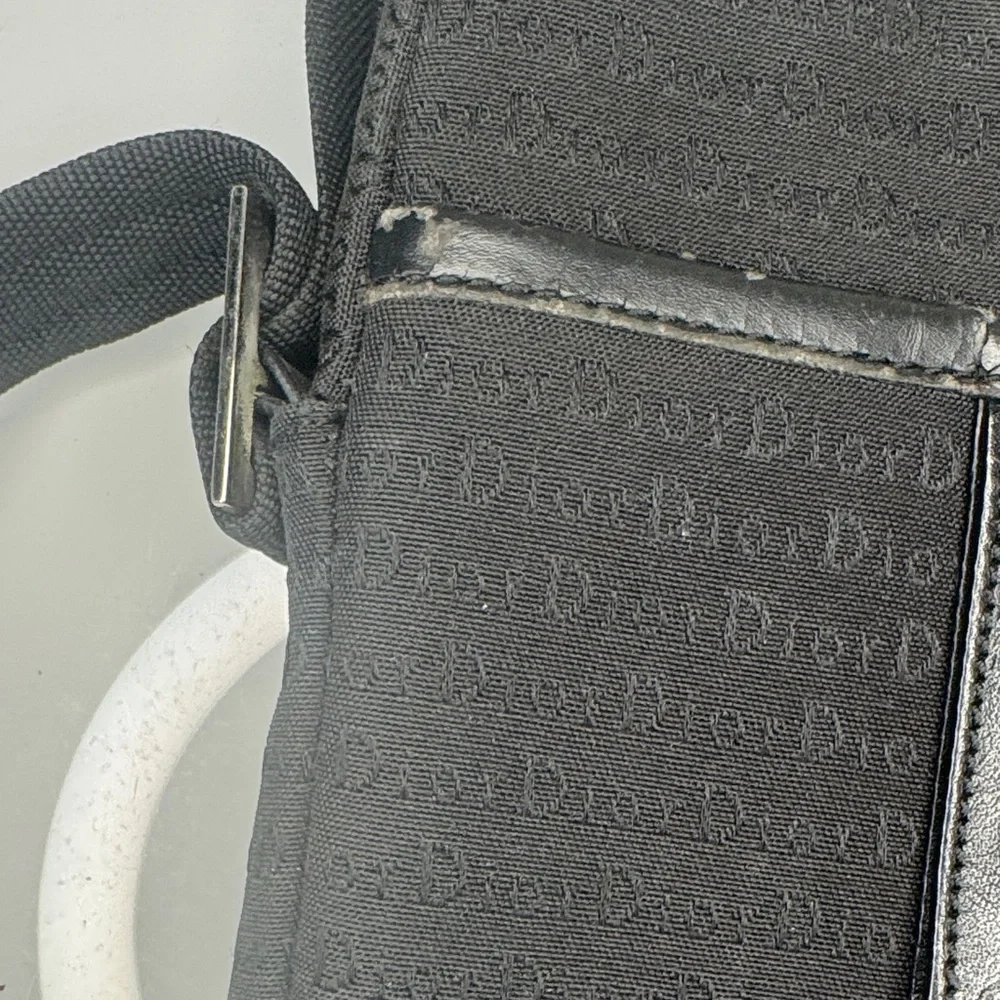 CD ☝️✨ Authentic Christian Dior Black Canvas Crossbody Bag ✨